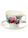 Чашка с блюдцем чайная форма "Подарочная", рисунок "Вера", Императорский фарфоровый завод