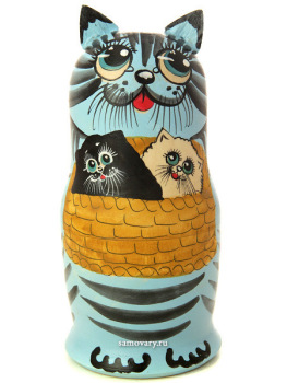 Набор матрешек "Кот синий", серия "Животные", арт. 601
