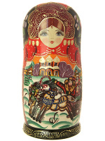 Набор матрешек "Тройка", серия "Сказки", арт. 175