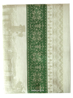 Скатерть "Зима" зеленая без кружева, 150х250