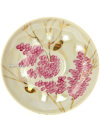 Фарфоровая чашка с блюдцем форма "Белый лебедь" рисунок "Розовая сирень" Дулевский фарфор