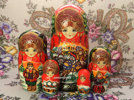 Набор матрешек "Тройка зимняя", серия "Сказки", арт. 7174