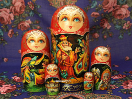 Набор матрешек "Конек Горбунок", серия "Сказки люкс", масло, арт. 514