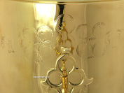 Угольный самовар 5 литров желтый "цилиндр" с вислыми ручками, произведен фабрикой Н.И.Гольтякова, арт. 480553