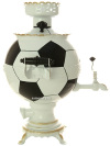 Набор самовар электрический 3 литра с художественной росписью "Футбол" с чайным сервизом, арт. 130415с