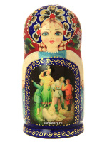 Набор русских матрешек "Царевна-лягушка" серия "Сказки люкс", арт. 517