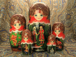 Набор матрешек "Жар-птица" серия "Люкс", арт. 124