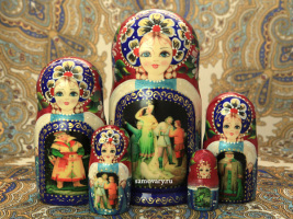Набор русских матрешек "Царевна-лягушка" серия "Сказки люкс", арт. 517
