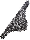Кружевная косынка черная, арт. 7нхп-491