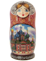 Матрешка 5 куколок "Санкт-Петербург", арт. 501