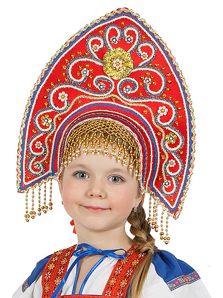 Кокошник русский Купола красный Кокошник русский Купола красныйСимвол традиционного русского костюма.<br>