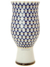 Фарфоровая ваза для цветов форма "Цветок", рисунок "Кобальтовая сетка", Императорский фарфоровый завод