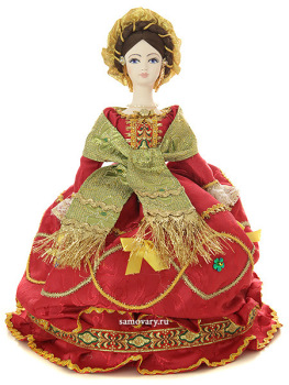 Кукла на чайник "Мария в красном", арт. 18