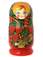 Матрешка 5 куколок "Хохлома классическая", арт. 52