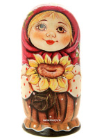 Набор матрешек "Машенька с подсолнухом", арт. 5990