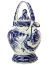 Чайник заварочный керамический с росписью Гжель с ручкой