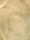 Поднос латунный антикварный с фигурными ручками, арт.1121