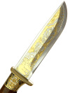 Сувенирный нож "Егерь" в кожаных ножнах, Златоуст