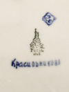 Хлебница керамическая с росписью Гжель "Резная"