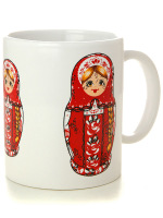 Подарочная кружка для чая "Матрешка"