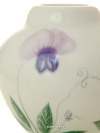 Ваза фарфоровая для цветов форма "Бутон", рисунок "Душистый горошек", Императорский фарфоровый завод