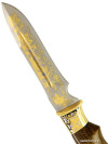 Сувенирный нож "Кардинал" в кожаных ножнах, Златоуст