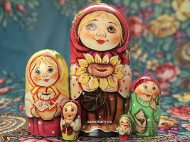 Набор матрешек "Машенька с подсолнухом", арт. 5990