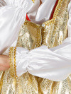 Русский народный костюм атласный комплект "Люкс": сарафан и блузка, размер XS-M