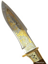 Сувенирный нож "Акула" в кожаных ножнах, Златоуст