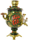 Набор самовар электрический 7 литров с художественной росписью "Хохлома классическая", "шар", арт. 151550