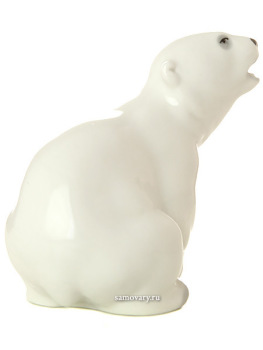 Скульптура "Медвежонок м.р. белый", Императорский фарфоровый завод