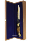 Сувенирный нож "Кардинал" в кожаных ножнах, Златоуст