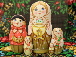 Набор матрешек "Машенька с самоваром", арт. 502э