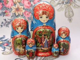 Набор русских матрешек "Аленушка", серия "Сказки люкс", арт. 563