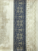 Скатерть "Зима" синяя без кружева, 150х250