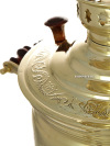 Угольный самовар 5 литров желтый "цилиндр" "Чукотка", произведен в середине XX века на Тульском Заводе "Штамп", арт. 471708