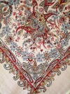 Шерстяной Павлопосадский платок "Балаганчик", 89*89 см, арт. 203-5