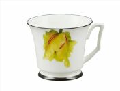 Чашка с блюдцем чайная форма "Юлия", рисунок "Сысоев. Волшебный сад II", Императорский фарфоровый завод