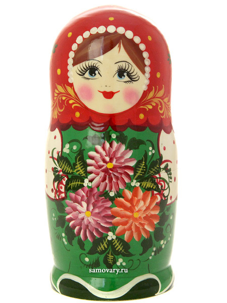 Набор матрешек Традиционная, арт. 5709 Набор матрешек Традиционная, арт. 5709Акция с 15 по 30 апреля - купи 2 матрешки за 2580 рублей и получи третью в подарок!
<br>Набор матрешек из 5 штук.
<br>Высота - 18 см.<br>