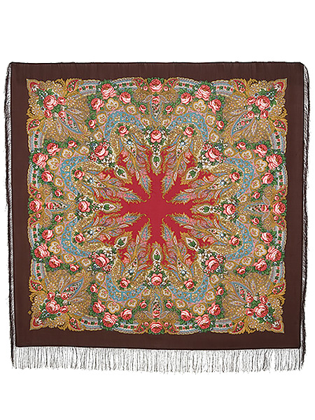 Шерстяной Павлопосадский платок Крым, 146*146 см, арт. 1542-17 Шерстяной Павлопосадский платок Крым, 146*146 см, арт. 1542-17Платок шерстяной с шелковой бахромой.
<br>Размер 146*146.<br>