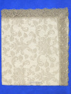 Льняная салфетка серая с серым кружевом и кружевной отделкой (Вологодское кружево), арт. 7нхп-755, 115х65