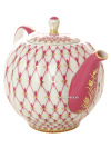 Чайник заварочный, форма "Тюльпан", рисунок "Сетка-блюз", Императорский фарфоровый завод