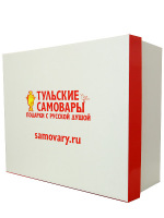 Фирменная коробка с надписью "Тульские самовары"