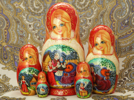 Набор матрешек "Золотая Русь", арт. 551