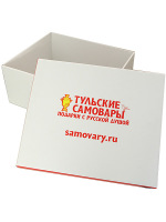 Фирменная коробка с надписью "Тульские самовары"