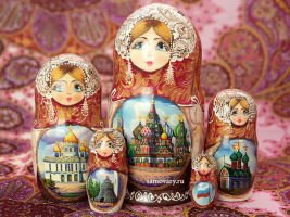 Набор матрешек "Москва", арт. 505