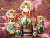 Матрешка 5 куколок "Москва", арт.505