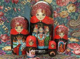 Набор матрешек "Три девицы", серия "Сказки", арт. 776