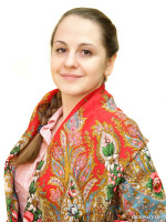 Шерстяной Павлопосадский платок "Крым", 146*146 см, арт. 1542-17