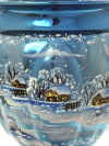 Электрический самовар 3 литра с художественной росписью "Зимний вечер" с автоматическим отключением при закипании, арт. 103536к